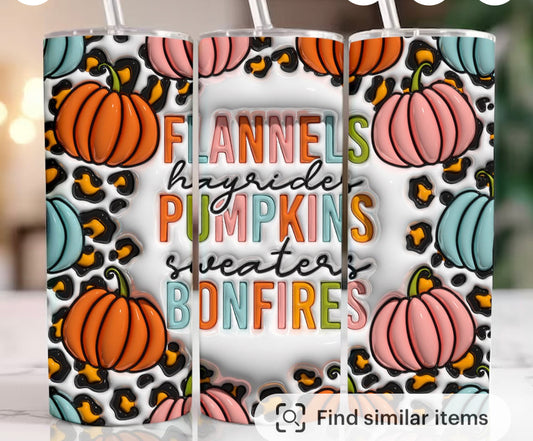 Pumpkin Skinny Tumbler