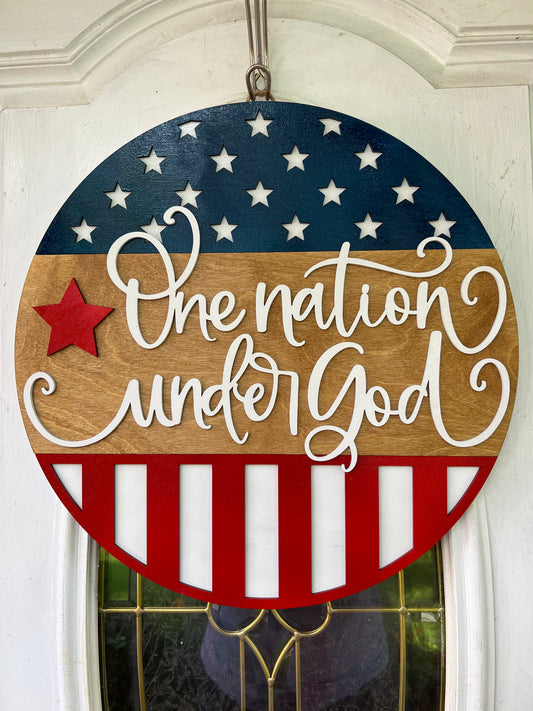 One Nation Under God Door Round