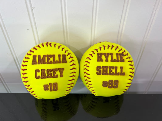 Softball / Baseball Engraved Personalized