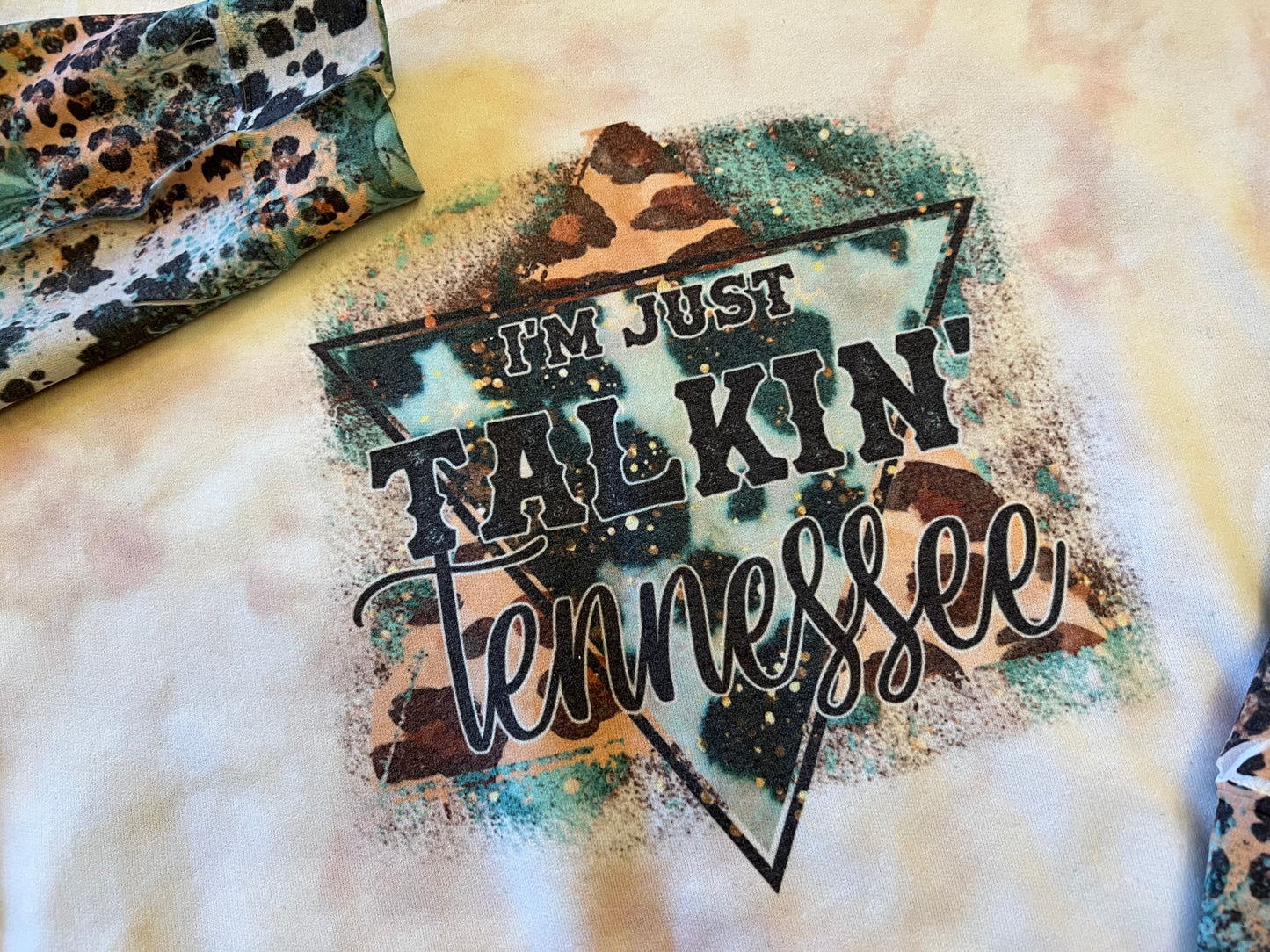 Tye Dye Talking Tennessee Tee