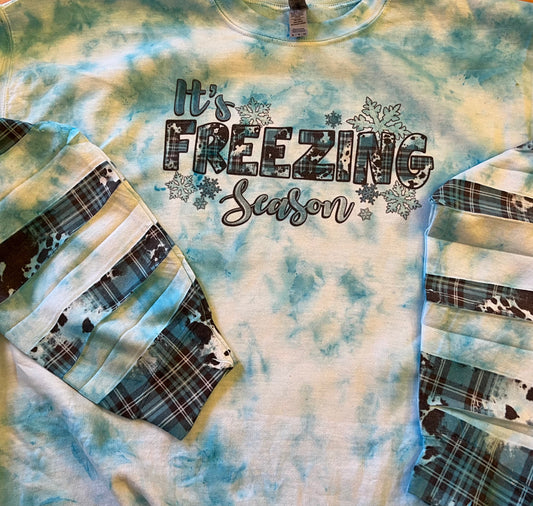 Tye Dye Freezin Season Sweatshirt