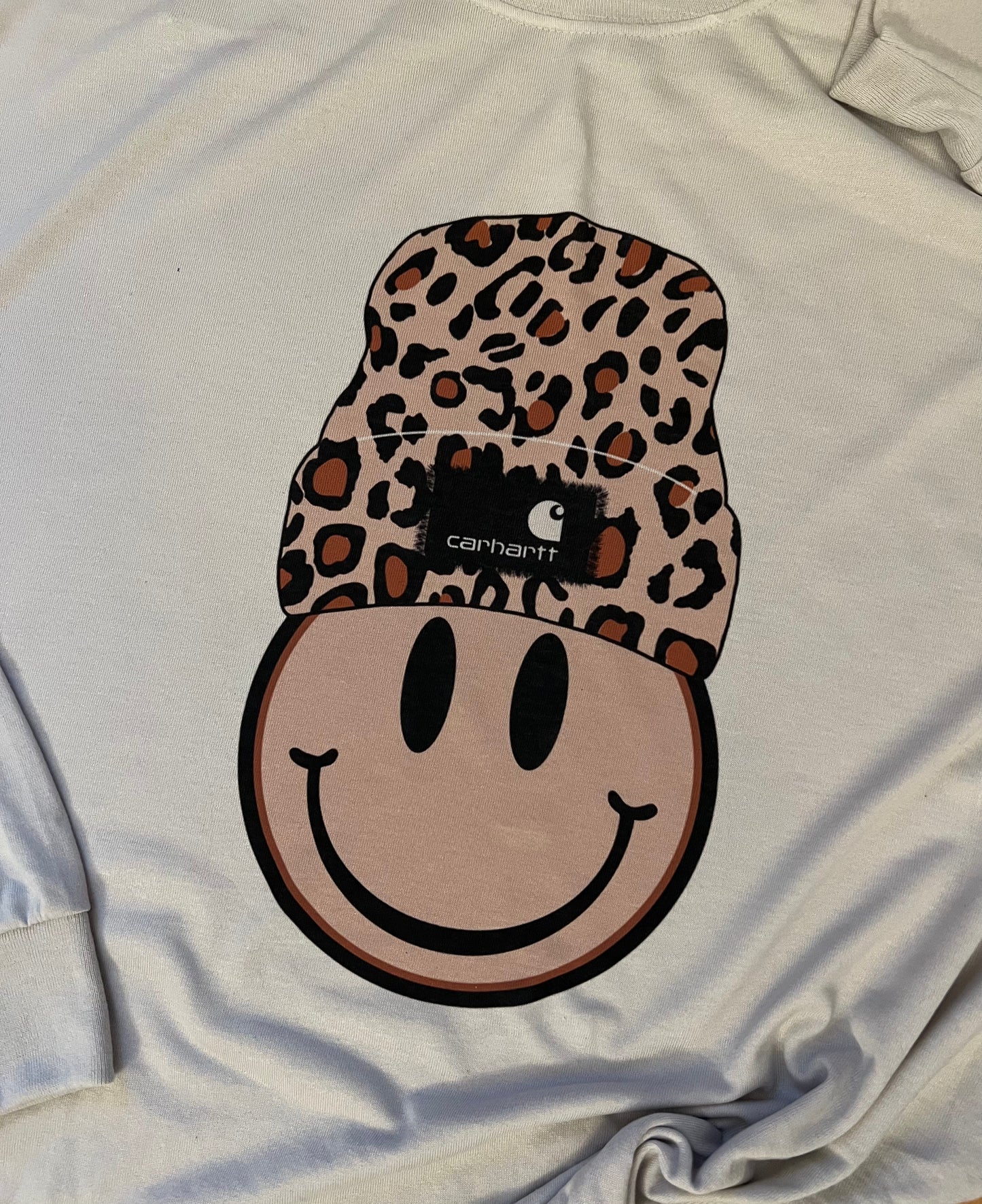 Smile CH Face Leopard Tee / Sweatshirt